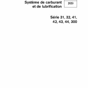7741735 M.ATELIER D31-32-41-42-43-44-D300 Système Carburant & Lubrification